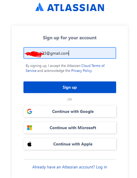 Creation of New JIRA Account and Site for JIRA